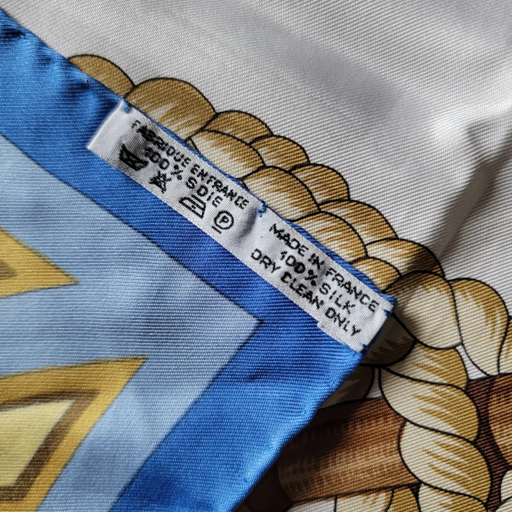 SALE🎉 Authentic HERMES Nautical Themed Silk Scarf - Picture 7 of 9